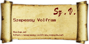 Szepessy Volfram névjegykártya
